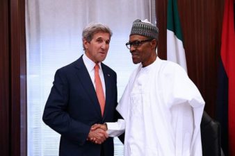 Buhari to Kerry: Corruption fighting back vigorously, but we’ll win