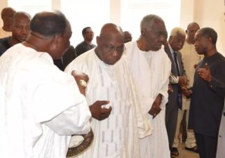 Villa Chapel Thanksgiving: Jonathan fails to attend, as Osinbajo, Obasanjo, Gowon, others pray for Nigeria