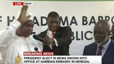 New Dawn as Adama Barrow takes power as Gambia’s President