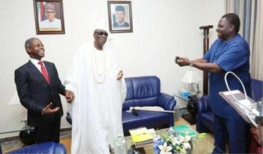 Oba of Lagos meets Osinbajo, prays for Buhari
