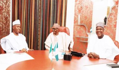Buhari meets Saraki, Dogara over budget, other issues