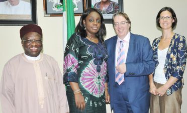 Photo News: Theresa May, British Prime Minister’s Envoy on Trade visits Nigeria’s Minister of Finance, Kemi Adeosun