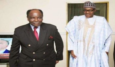 Gowon in Villa to encourage Buhari, asks him to continue tackling Nigeria’s problems