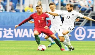 Portugal thrashes New Zealand, reaches Confederations Cup semifinals