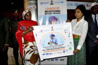 Aisha Buhari launches campaign for breastfeeding