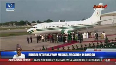 Breaking: President Buhari is back, alive, safely