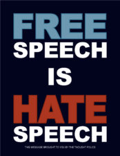 Hate speech is not your right