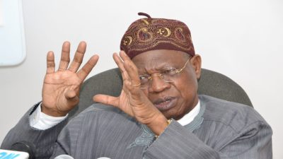 We have started our restructuring – Lai Mohammed