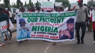 Senate warns Charles Oputa-led anti-Buhari protesters to stop heating up polity, as pro-Buhari rally takes over Abuja