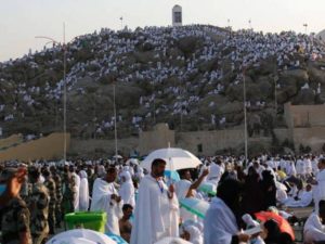 World largest gathering holds as over 3 million Muslims from 200 countries visit Mount Arafat