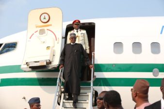 Buhari returns to Nigeria after London stopover