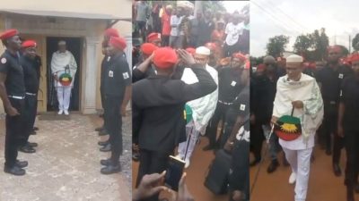 Nnamdi Kanu’s threat to Nigeria spreads as IPOB members attack Abia Police Commissioner’s house, burn vehicles