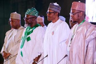 PHOTO NEWS: President Muhammadu Buhari attends eNigeria Conference on Tuesday in Abuja. Photos show other faces at the event including that of Minister of Communications, Barrister Abdur-Raheem Adebayo Shittu.