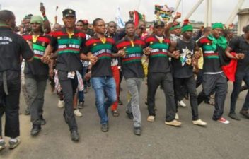 Terrorist IPOB, dares Nigeria’s Forces, as members protest in Onitsha, vow to foil Anambra election
