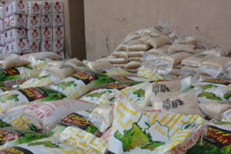 Aisha Buhari donates food items to Christians at Christmas