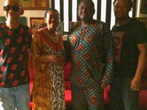 At Home With Okosuns: Femi Adesina in emotional mood, as Buhari’s Adviser visits Sunny Okosun’s family in Lagos