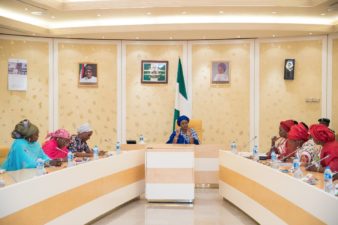 Women involvement key to national development, Aisha Buhari as APC women, Governor Tambuwal’s wife visit Villa