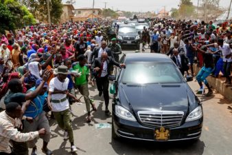 Soaring popularity on the show as large crowd turns out for Buhari in Plateau