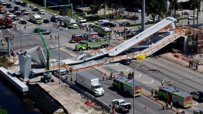 Four dead as bridge collapses at Florida International University