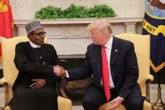 Buhari arrives White House for meeting with Trump