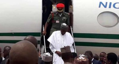 BREAKING: President Buhari Arrives Bauchi