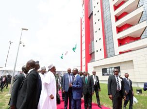Today, no Nigerian stolen money is safe in foreign land, Buhari enthuses as he commissions 1st EFCC edifice