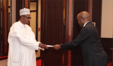 Buhari still busy at work; receives letters of credence