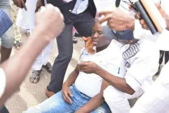 Again, Fayose raises scaring alarm, says “There’s heavy shooting in front of Ekiti Govt house”