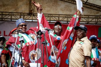 Ekiti Poll: Support me by voting for Kayode Fayemi, don’t waste your votes on PDP, Buhari tells Ekiti traditional rulers, electorate on visit