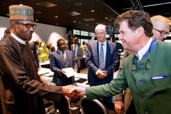 Buhari meets with CEOs of Dutch companies, assures of safe, secure Nigeria