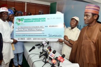 Ex-INEC Commissioner expects Buhari to reject N45m as cost of APC nomination forms