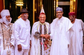 Anybody that jokes with Nigeria’s unity has problem with us, President Buhari says as Igbo delegation visits him