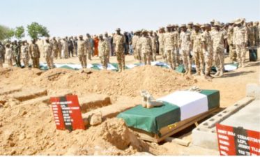 Lt. Col. Sakaba, 18 others laid to rest