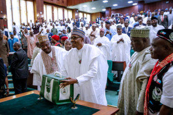 President Buhari presents N8.8trn Budget proposals for 2019
