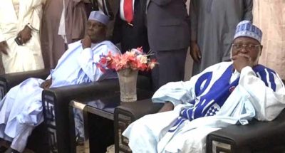 Abdulsalami Abubakar, Atiku pay condolence visit to Shagari family