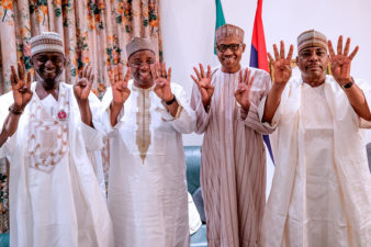 Buhari receives in State House PDP’s Deputy National Chairman North, BoT member who decamped to APC
