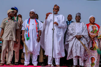 At Lokoja, Buhari tells Nigerians “Don’t vote for PDP”