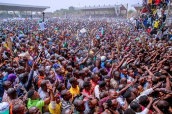 PHOTO: Day Buhari stormed Saraki’s political base of Kwara