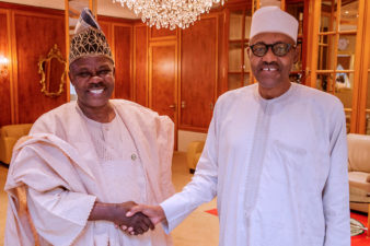 Amosun visits President Buhari, says time not ripe to talk about Oshiomhole, others