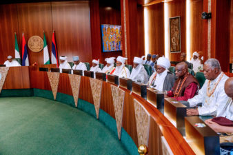 President Buhari urges Traditional Rulers to support fight against criminality, as he welcomes them to the “Next Level”