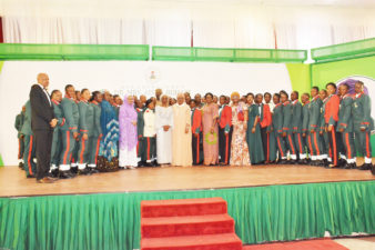 Aisha Buhari honours female soldiers, charges them to be role models
