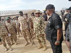 Insurgency War: Defence Minister, Gen Bashir Magashi, commends troops over successes, tasks on professionalism, speedy destruction of terrorism in Nigeria