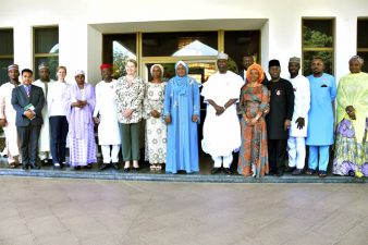 UNGA President visits Nigeria’s First Lady, Aisha Buhari, in State House
