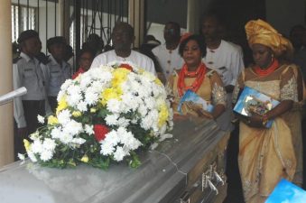President Buhari bids Prof Tam David-West farewell