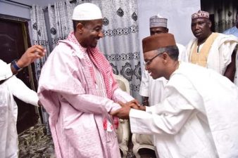 BREAKING: Governor El-Rufai visits ex-Kano Emir in Awe