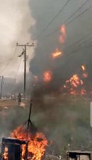 Massive explosion hits Lagos community, many lives, property destroyed