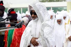 Deposed Emir of Kano, HRH Sanusi II, leads Jumat prayers in Awe