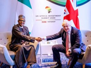 Nigerian Leader, Buhari, sends solidarity message to Boris Johnson, UK Prime Minister