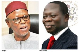 Angers greet Obaseki’s disqualification, as Oyegun worries Oshiomhole will bury APC