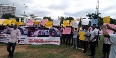 ‘2019 Election Bullion Vans’: Demand for APC’s chieftain, Tinubu’s arrest thickens, as protests rock Abuja
